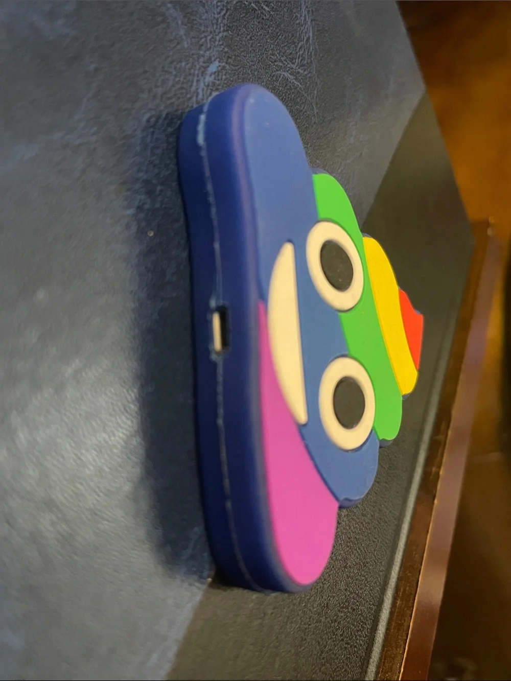 Portable smart charger. Kids Rainbow Poop Emoji Bag Charm - Multicolor.no cable
